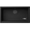Каменная кухонная мойка ELLECI TIME 130 under top Nero 40 Черный, под столешницу