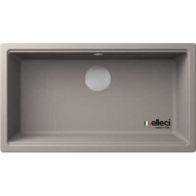 Каменная кухонная мойка ELLECI TIME 130 under top tortora 43 Бежевый, под столешницу