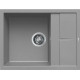 Каменная кухонная мойка Elleci UNICO 125 cemento 48 Серый
