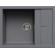 Каменная кухонная мойка Elleci UNICO 125 TITANIUM 73 Серый