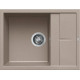Каменная кухонная мойка Elleci UNICO 125 tortora 43 Бежевый