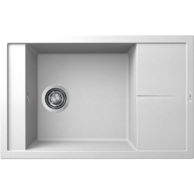 Каменная кухонная мойка Elleci UNICO 305 bianco 68 Белый