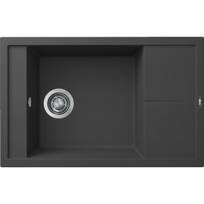 Каменная кухонная мойка Elleci UNICO 305 nero 40 Черный