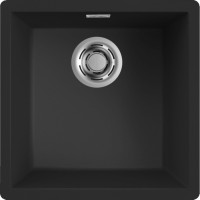 Кам'яна кухонна мийка ELLECI Zen 102 black 86 Чорний під стільницю