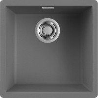 Каменная кухонная мойка ELLECI Zen 102 dark grey 99 Серый под столешницу