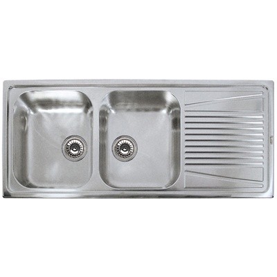 Кухонна мийка з нержавіючої сталі ELLECI RIVER 500 SX SATINATO