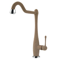 Кухонный каменный смеситель Elleci Queen avena 51 Бежевый
