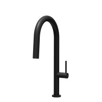 Кухонный каменный смеситель Elleci Kai black 86 Черный матовый