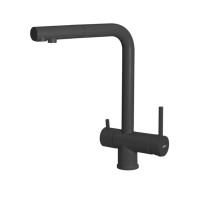 Кухонний кам'яний змішувач Elleci Tourmaline Plus Pure nero 40 Чорний з підключенням до фільтрованої води