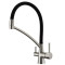 Кухонный смеситель Fabiano FKM 3110 Inox Black с подключением к фильтрованной воде Нержавеющая сталь (8231.403.0058)