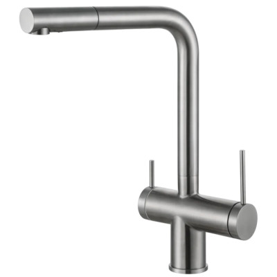 Кухонный смеситель Fabiano FKM 3114 SS Inox с подключением к фильтрованной воде Нержавеющая сталь (8231.401.0711)