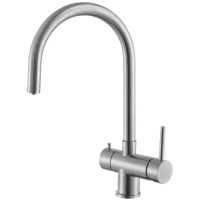 Кухонний змішувач Fabiano FKM 3118P SS Inox з підключенням до фільтрованої води Нержавіюча сталь (8231.401.1015)