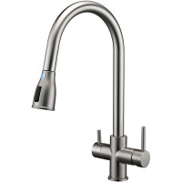 Кухонный смеситель Fabiano FKM 3122 Inox с подключением к фильтрованной воде Нержавеющая сталь (8231.403.1151)