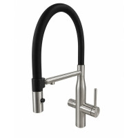 Кухонний змішувач Fabiano FKM 3125 SS Inox з підключенням до фільтрованої води Нержавіюча сталь (8231.401.1857)