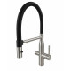 Кухонный смеситель Fabiano FKM 3125 SS Inox с подключением к фильтрованной воде Нержавеющая сталь (8231.401.1857)