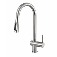Кухонный смеситель Fabiano FKM 3127 Inox с подключением к фильтрованной воде Нержавеющая сталь (8231.403.1936)