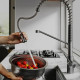 Кухонный смеситель Fabiano FKM 3128 Inox с подключением к фильтрованной воде Нержавеющая сталь (8231.403.1937)