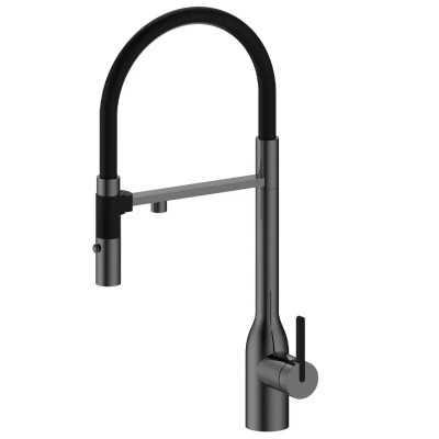 Кухонный смеситель Fabiano FKM 3129 Black Steel с подключением к фильтрованной воде Графит (8231.403.1929)