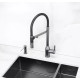 Кухонный смеситель Fabiano FKM 3129 Black Steel с подключением к фильтрованной воде Графит (8231.403.1929)