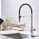 Кухонный смеситель Fabiano FKM 3129 Inox с подключением к фильтрованной воде Нержавеющая сталь (8231.403.1938)