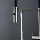 Кухонный смеситель Fabiano FKM 3130 Inox Black с подключением к фильтрованной воде Нержавеющая сталь-черный (8231.403.1931)