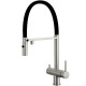 Кухонный смеситель Fabiano FKM 3130 Inox Black с подключением к фильтрованной воде Нержавеющая сталь-черный (8231.403.1931)
