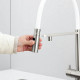 Кухонный смеситель Fabiano FKM 3130 Inox White с подключением к фильтрованной воде Нержавеющая сталь-белый (8231.403.1932)