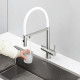 Кухонный смеситель Fabiano FKM 3130 Inox White с подключением к фильтрованной воде Нержавеющая сталь-белый (8231.403.1932)