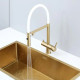 Кухонный смеситель Fabiano FKM 3130 Light Gold с подключением к фильтрованной воде Золото (8231.403.1933)