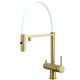 Кухонный смеситель Fabiano FKM 3130 Light Gold с подключением к фильтрованной воде Золото (8231.403.1933)
