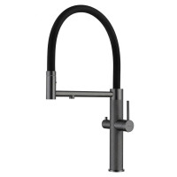Кухонний змішувач Fabiano FKM 3131 Black Steel з підключенням до фільтрованої води Графіт (8231.403.1977)