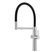 Кухонний змішувач Fabiano FKM 3131 Inox Black з підключенням до фільтрованої води Нержавіюча сталь (8231.403.1978)
