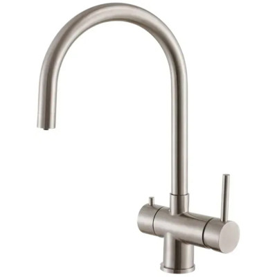Кухонный смеситель Fabiano FKM 315 SS Inox с подключением к фильтрованной воде Нержавеющая сталь (8231.401.0226)