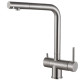 Кухонный смеситель Fabiano FKM 317 SS Inox с подключением к фильтрованной воде Нержавеющая сталь (8231.401.0227)