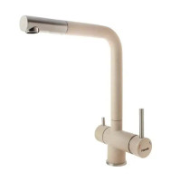 Кухонный смеситель Fabiano FKM 317 SS Beige с подключением к фильтрованной воде Бежевый (8231.401.0228)