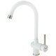 Кухонный смеситель Fabiano FKM 39 SS Alpine White Белый (8232.401.0234)