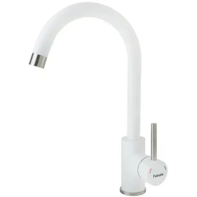 Кухонный смеситель Fabiano FKM 41 SS Alpine White Белый (8232.401.0217)