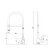 Кухонный смеситель Fabiano FKM 43C SS Inox Нержавеющая сталь (8232.401.0220)