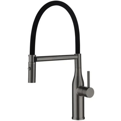Кухонный смеситель Fabiano FKM 70P Black steel Графит (8232.403.1542)