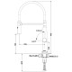 Кухонный смеситель Fabiano FKM 70P Black steel Графит (8232.403.1542)