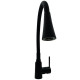 Кухонный смеситель Fabiano FKM 73 SS Flex Velvet Black Черный (8232.401.1856)