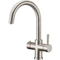 Кухонний змішувач Fabiano FKM 9840 Inox з підключенням до фільтрованої води Нержавіюча сталь (8231.409.1650)