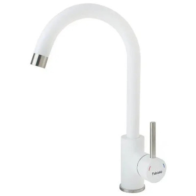 Кухонный смеситель Fabiano SKF 850 ST Alpine White Белый (8232.401.0906)
