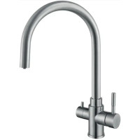 Кухонний змішувач Fabiano SKFC 90 ST Inox з підключенням до фільтрованої води Нержавіюча сталь (8232.401.0952)
