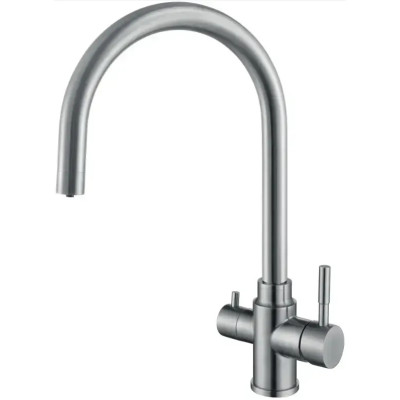 Кухонный смеситель Fabiano SKFC 90 ST Inox с подключением к фильтрованной воде Нержавеющая сталь (8232.401.0952)