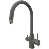 Кухонный смеситель Fabiano SKFC 90 ST Grey Metallic с подключением к фильтрованной воде Серый металлик (8232.401.1073)
