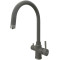 Кухонный смеситель Fabiano SKFC 90 ST Grey Metallic с подключением к фильтрованной воде Серый металлик (8232.401.1073)