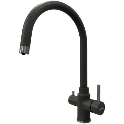 Кухонный смеситель Fabiano SKFC 90 ST Titanium с подключением к фильтрованной воде Титановый (8232.401.1074)