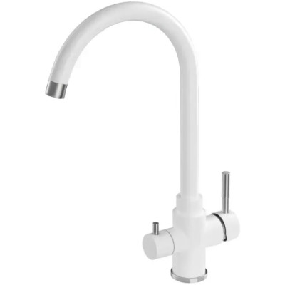 Кухонный смеситель Fabiano SKFC 90ST Alpine White с подключением к фильтрованной воде Белый (8232.401.1131)
