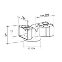 Дефлектор для режима рециркуляции Falmec KACL.862